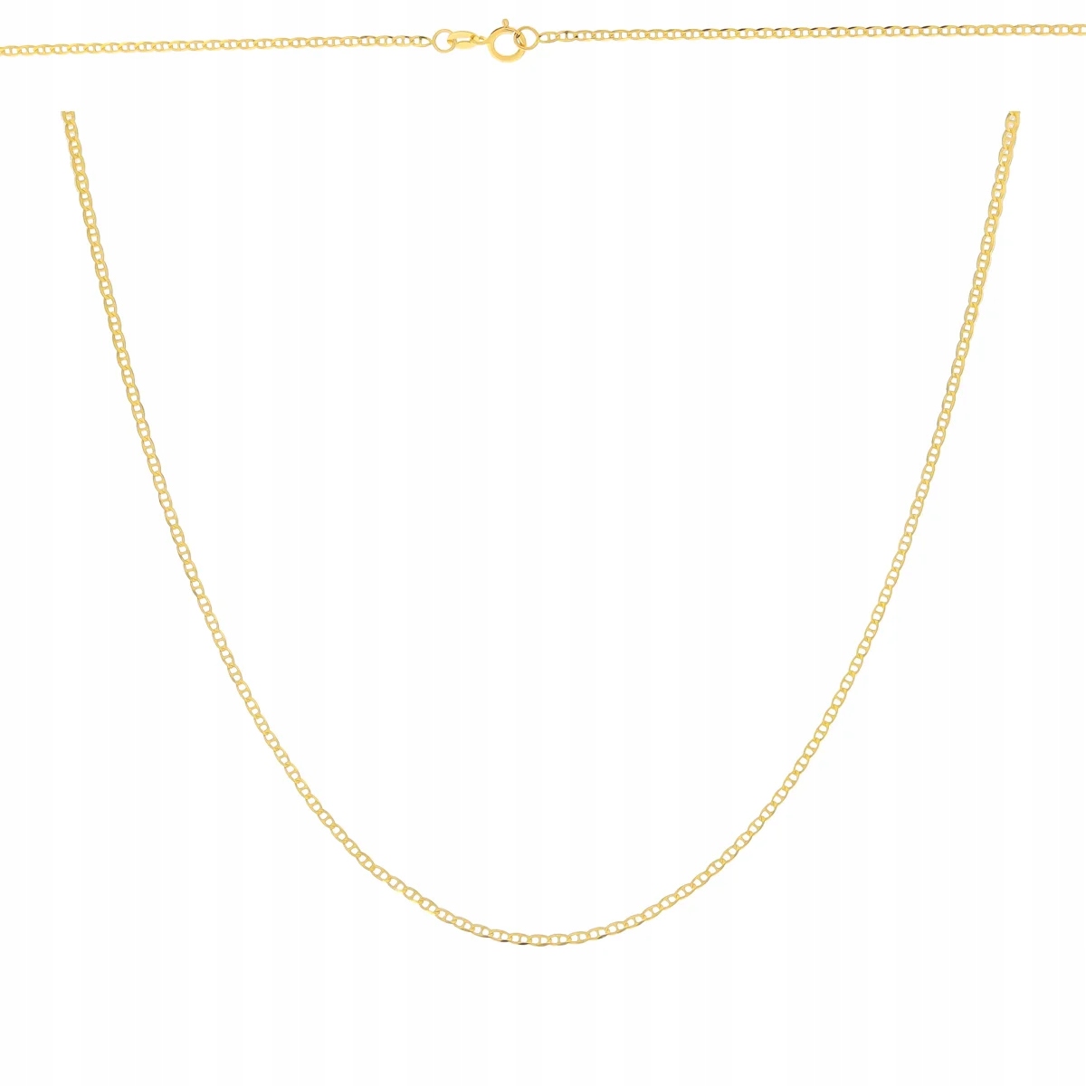 Złoty łańcuszek splot Gucci 42 cm Pełny złoto 585