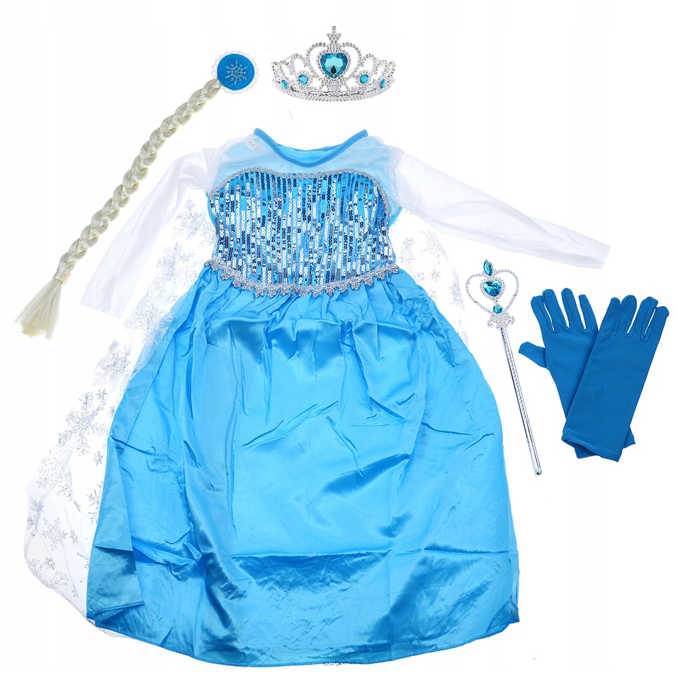

Strój Elsa Elza Kraina Lodu Sukienka Frozen