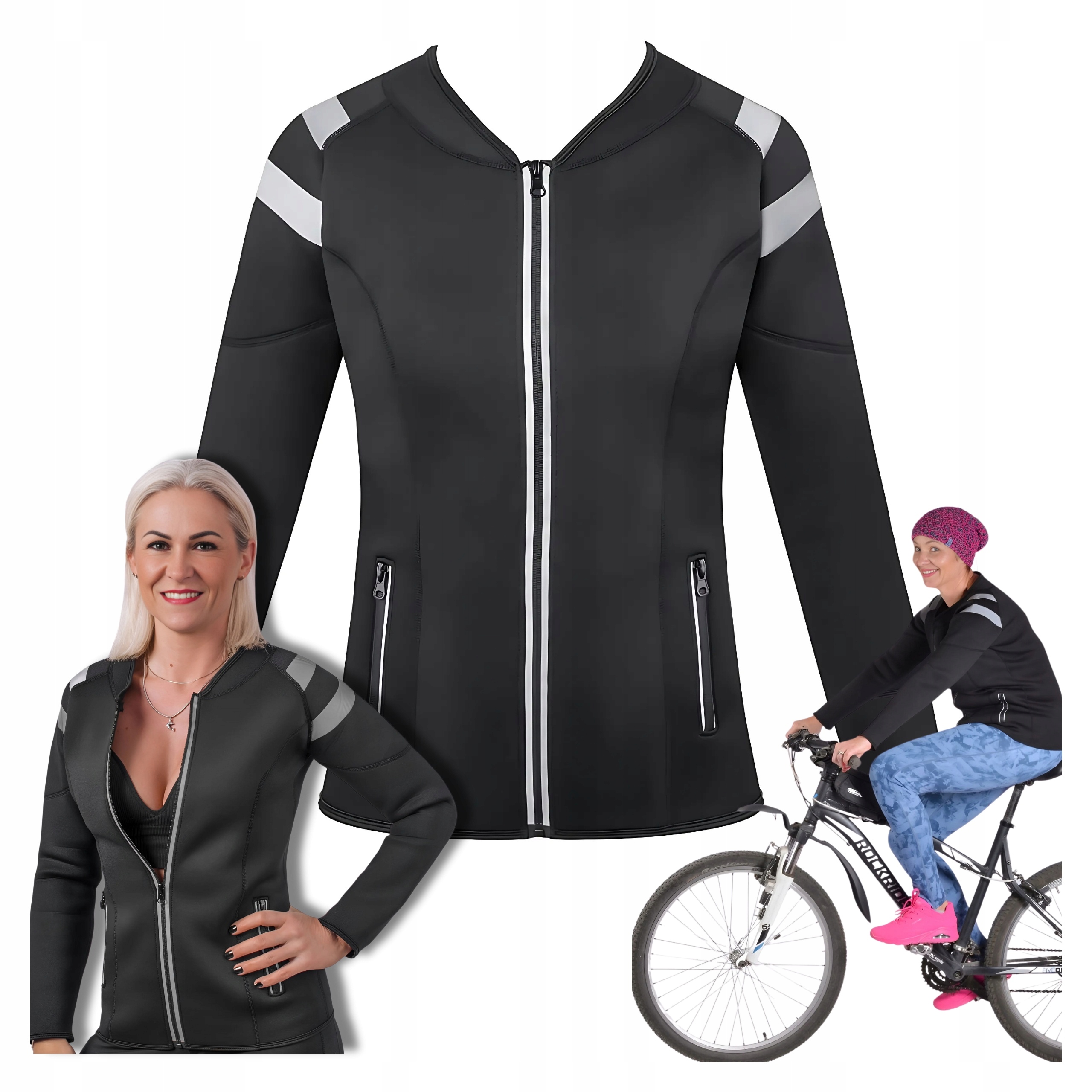 Tričko Mikina Dlouhý rukáv Kolo Běh Odraz Sportovní Termoaktivní Fit