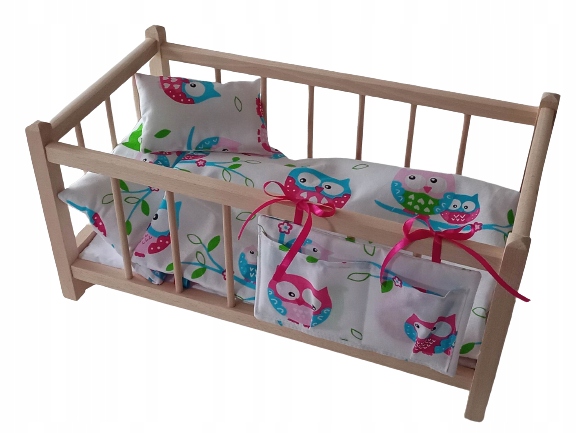 DREWNIANE ŁÓŻECZKO ZESTAW 6 ELEMENTÓW