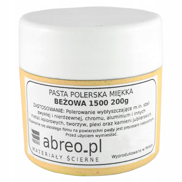 Pasta Polerska Wybłyszczająca Beżowa 1500 Miękka