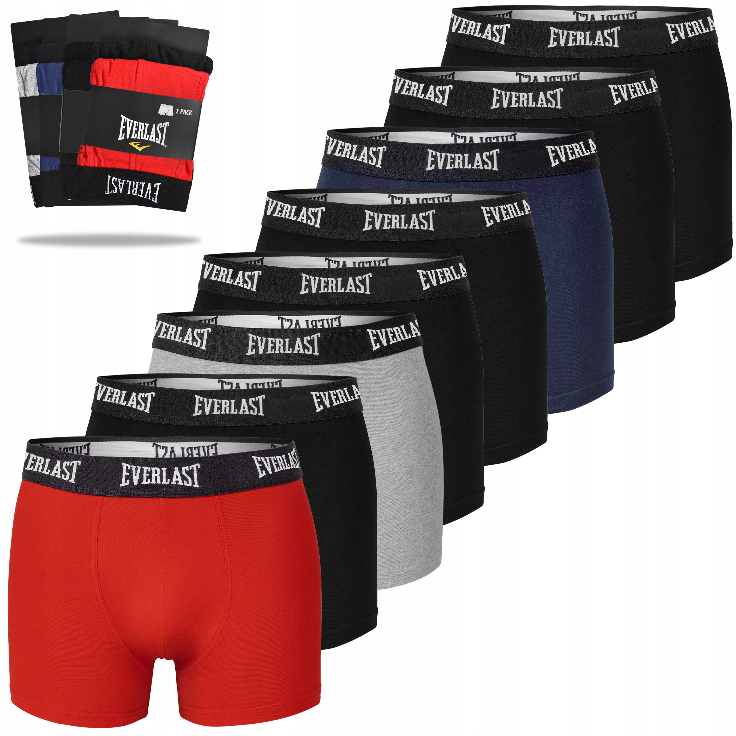 Everlast Pánské bavlněné boxerky BM401 8 kusů Velikost L