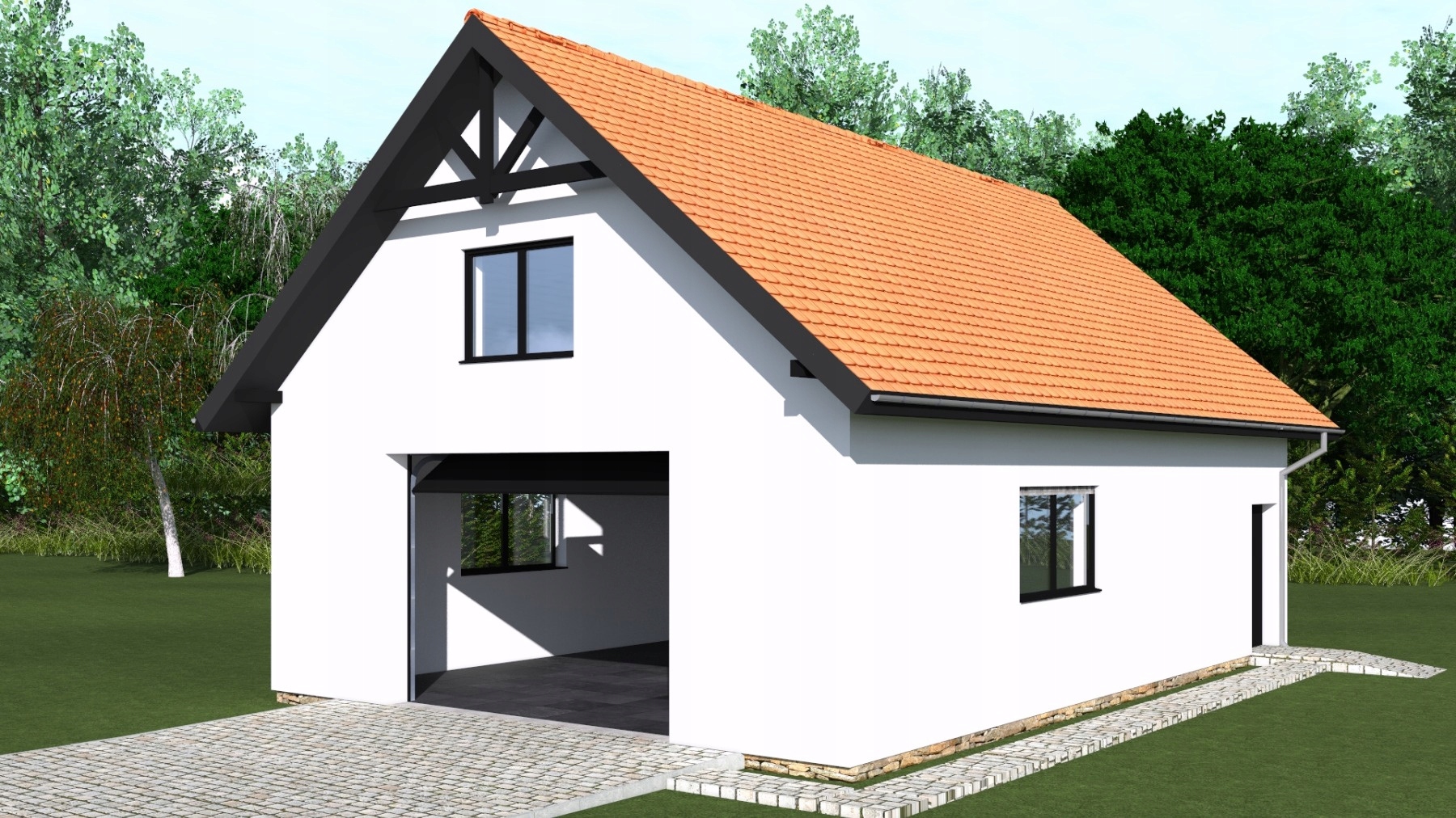 PROJEKT BUDYNKU GOSPODARCZEGO G224