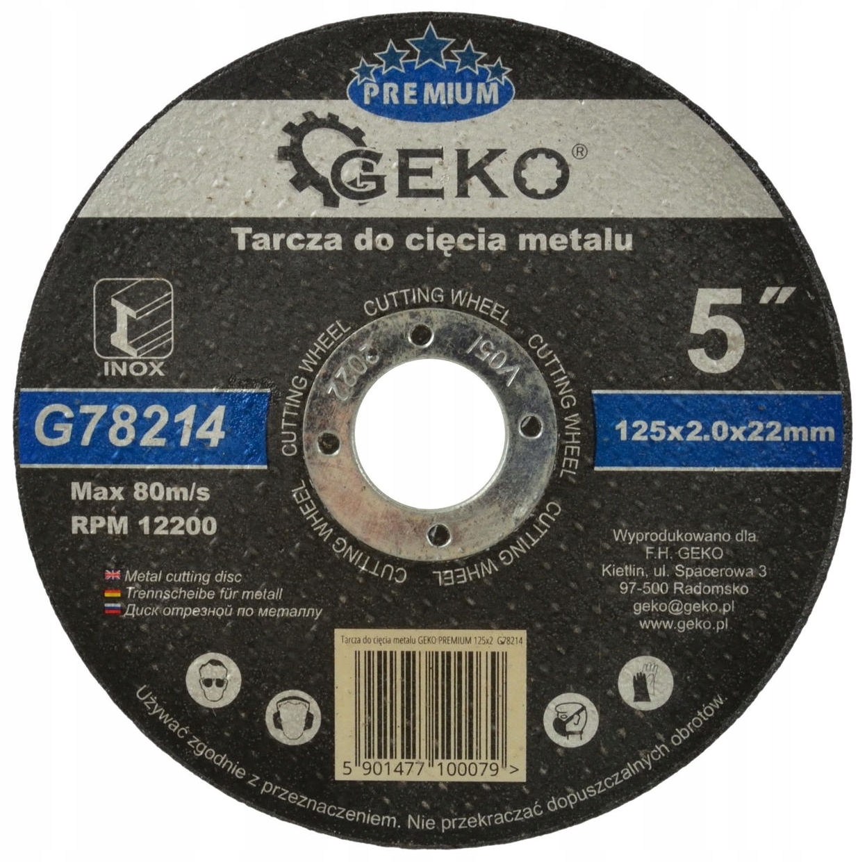 

Tarcza do cięcia metalu 125 x 2,0 mm Premium 1szt