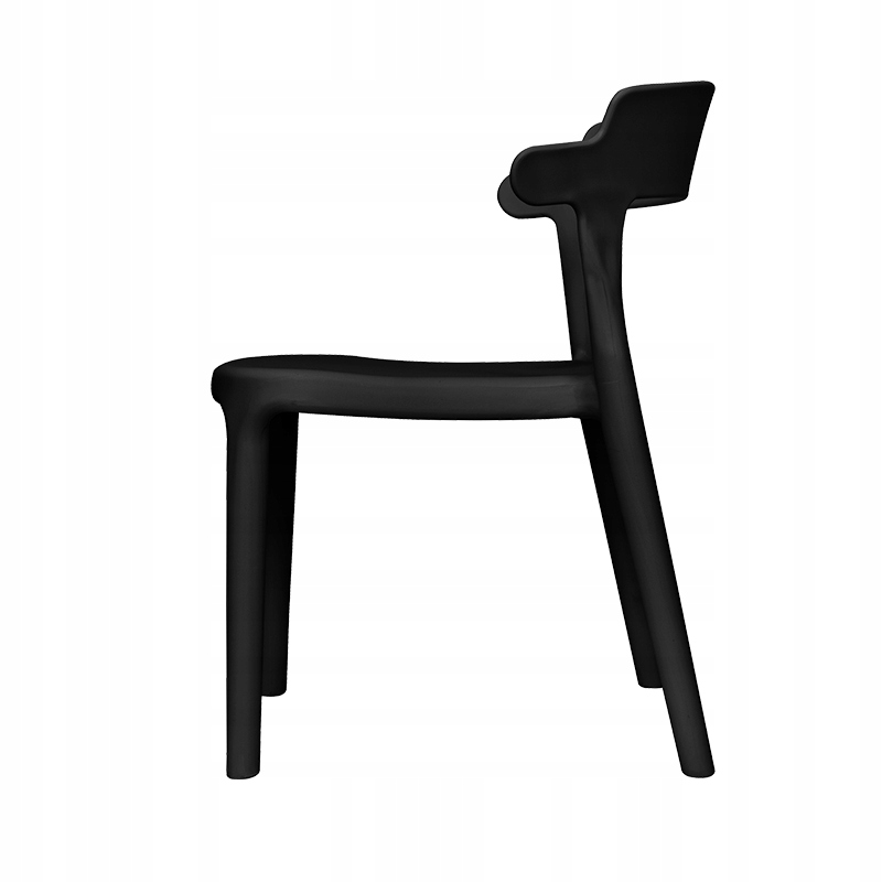 KRZESEŁKO DLA DZIECI Z OPARCIEM PLASTIKOWE CZARNE KRZESŁO DZIECIĘCE MOCNE Płeć unisex