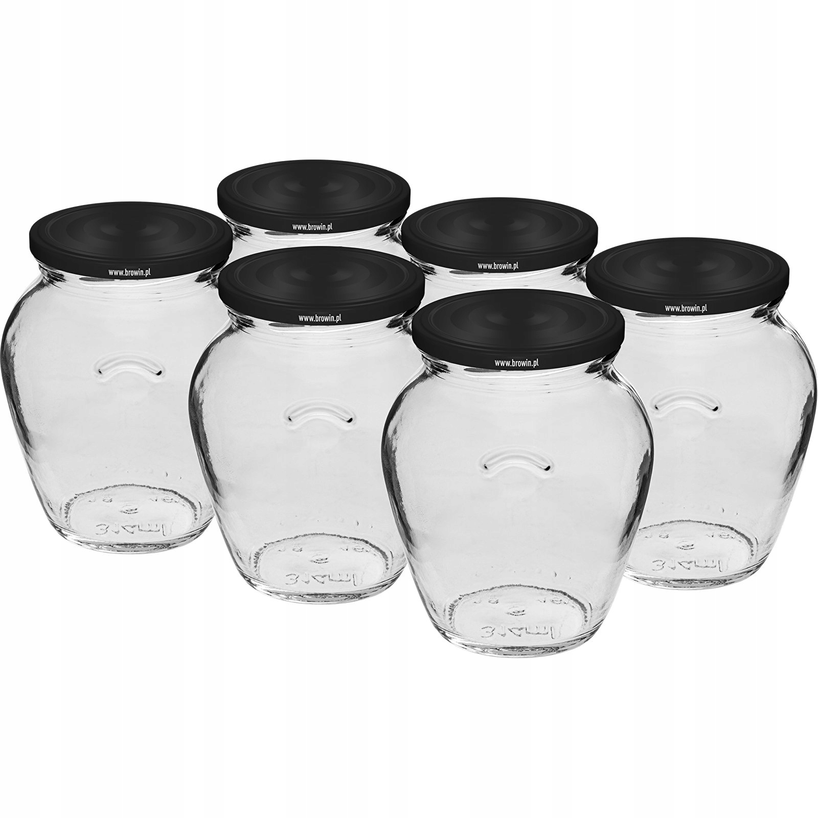 

6szt słoik pękaty ozdobny słoiki 314ml fi63/4