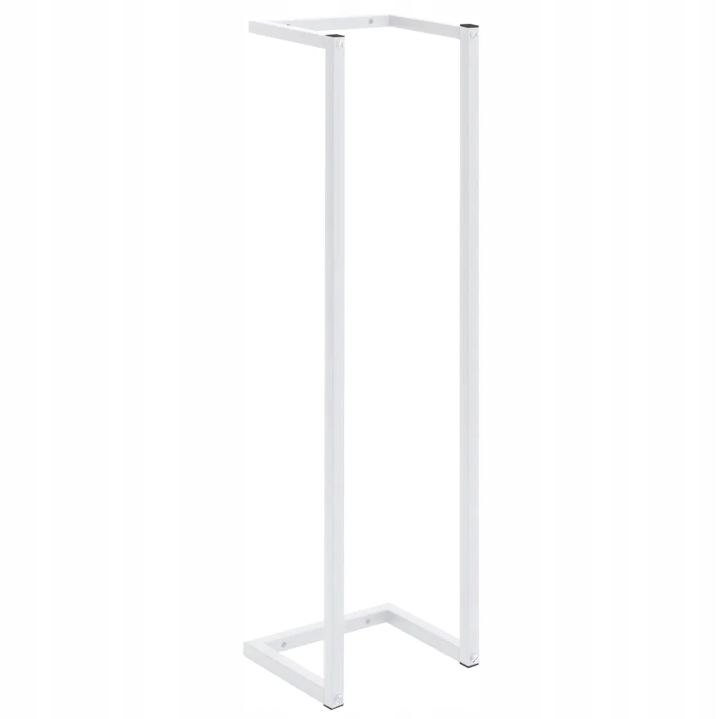 Věšák na ručníky ocelový, bílý, 25 x 20 x 95 cm