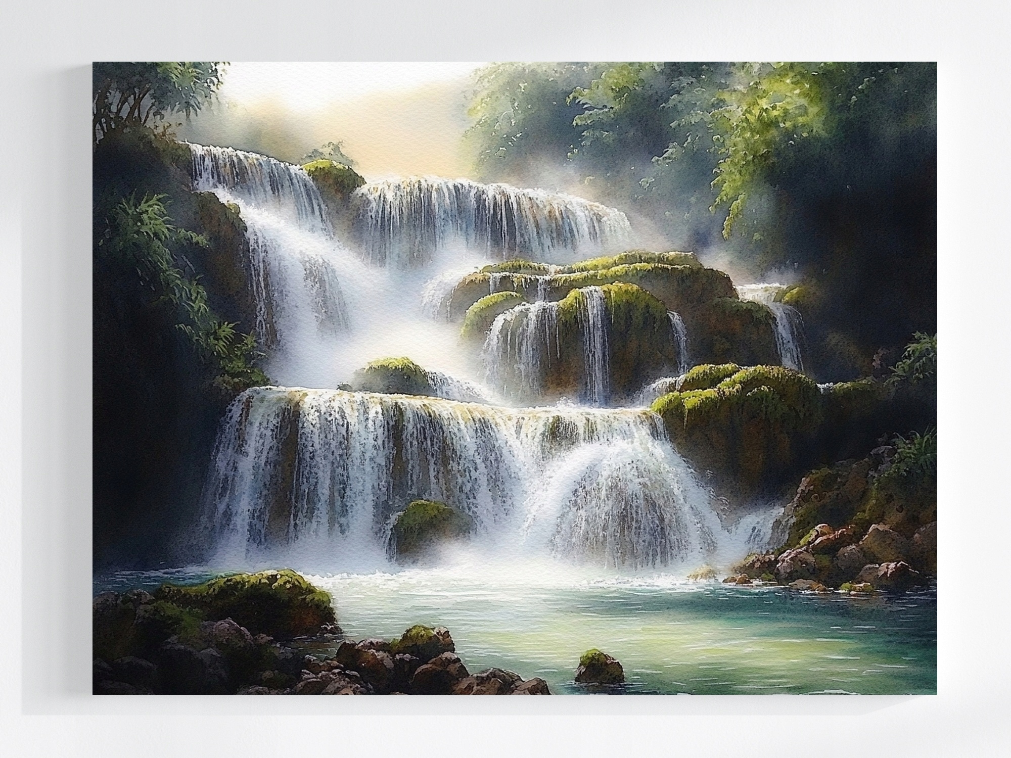 Obraz Na Plátně Canvas Krajina Chorvatsko Park Krka Vodopády Řeka 80x60