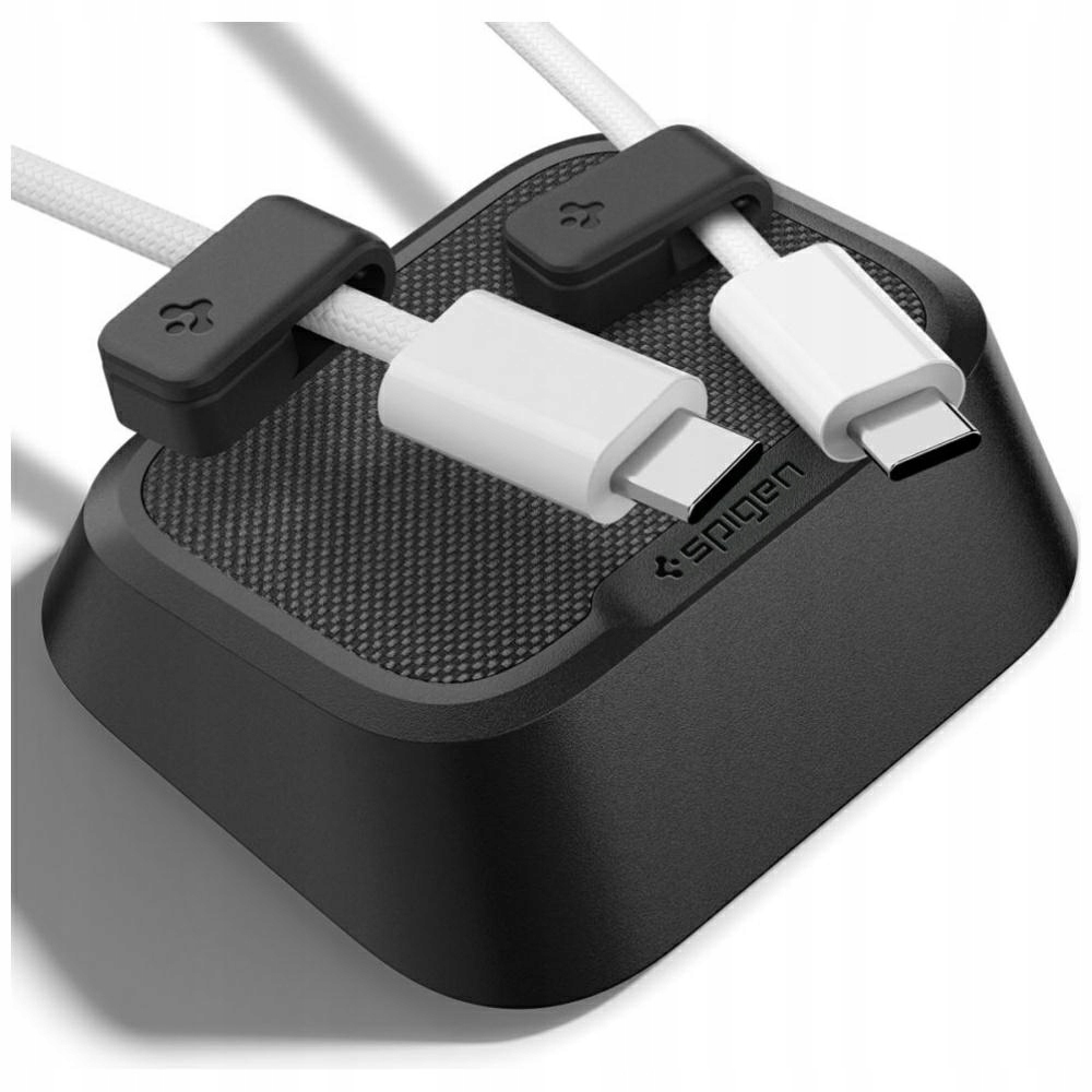 Magnetický organizér na kabely Spigen Magnetic cable holder černý