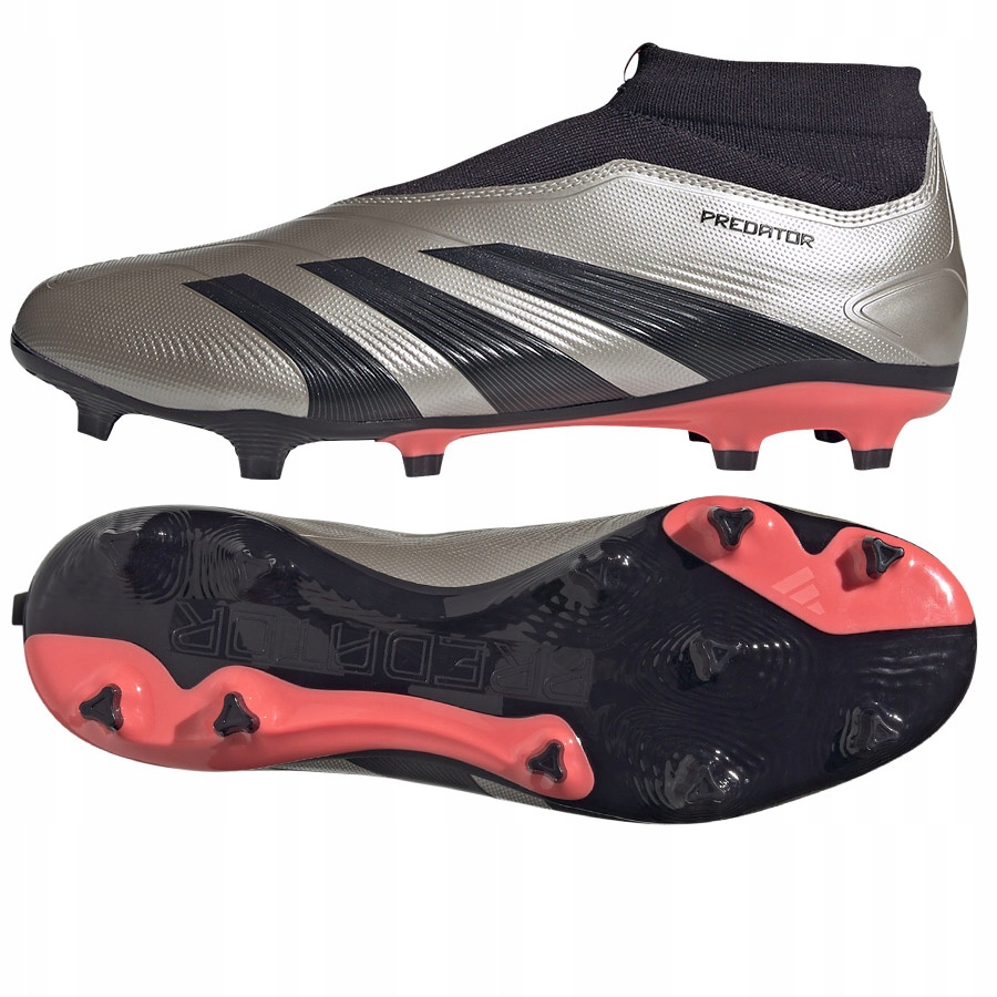 Adidas Predator League LL Fg (45 1/3) Boty Lanky Unisex Šedá