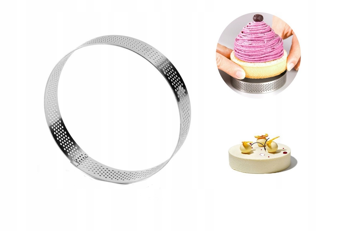 Forma perforowana do tarty śr 24cm ring metalowa