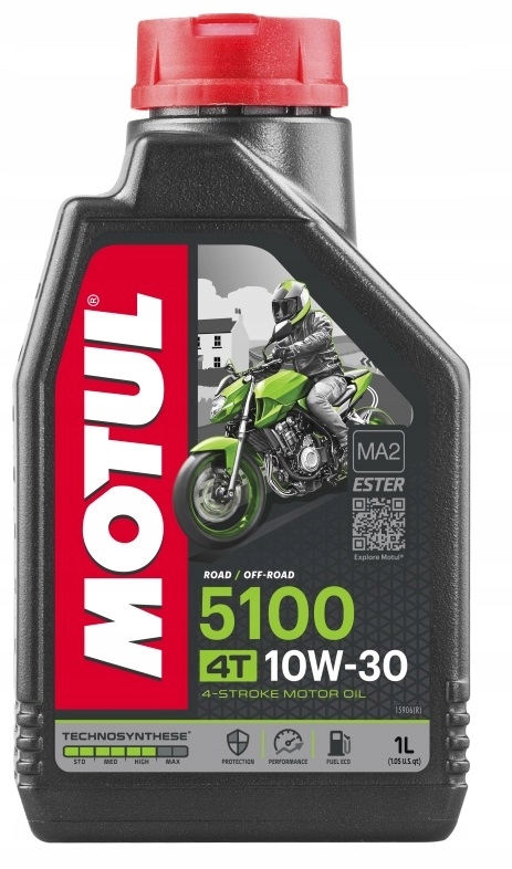 

Olej półsyntetyczny Motul 4T MA2 5100 10W30 1l