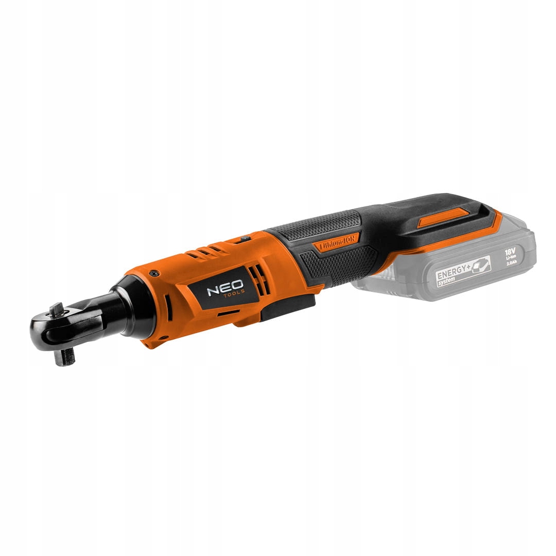 Akumulátorová račňa Energy+ 18V, Li-lon, 3/8", štvorcový adaptér 1/2"