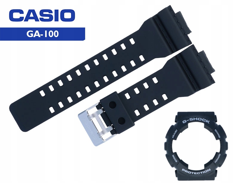 Komplet Pásek Casio Ga-100 Gshock černý a Bezel černý originální