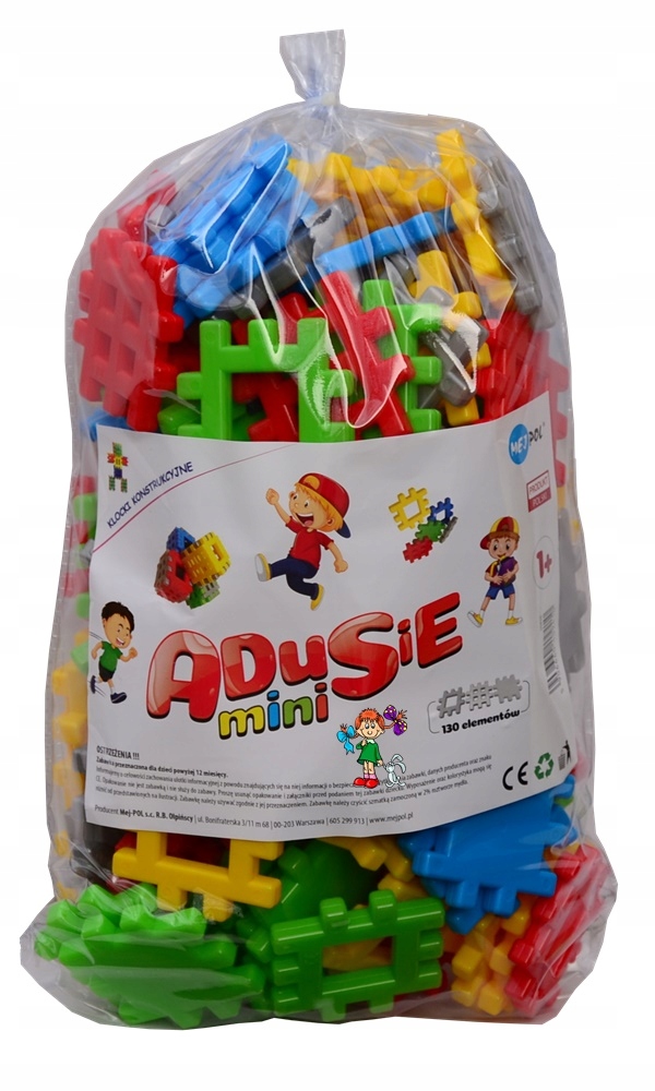 

Klocki konstrukcyjne Wafle Mini 130el Adusie 1+