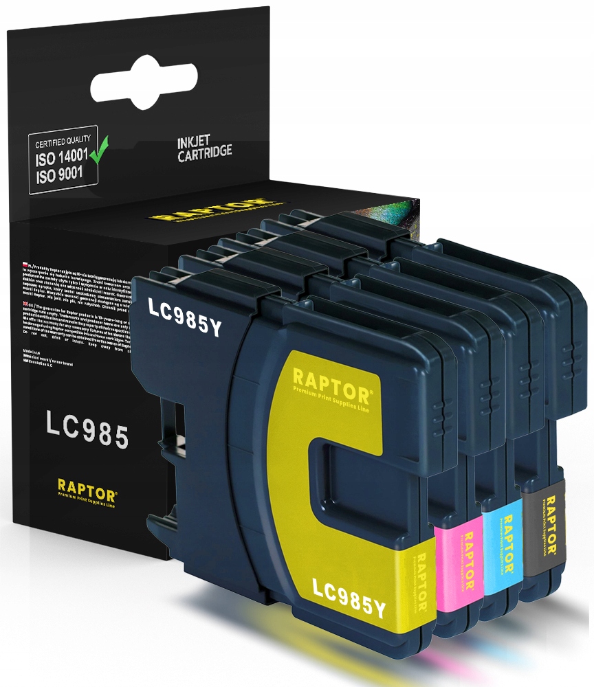 

4x Tusz Do Brother LC985 DCP-J125 DCP-J140W J315W
