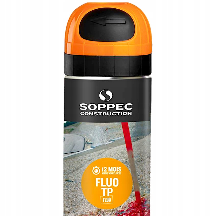 FARBA GEODEZYJNA SPRAY SOPPEC FLUO T.P. 1szt 500ml DO ZNAKOWANIA Marka Soppec