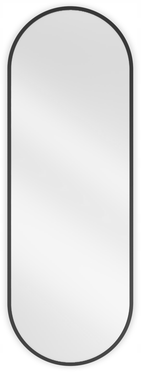 Mexen Loft Lustro Łazienkowe Owalne 100 x 35 CM Rama Czarne