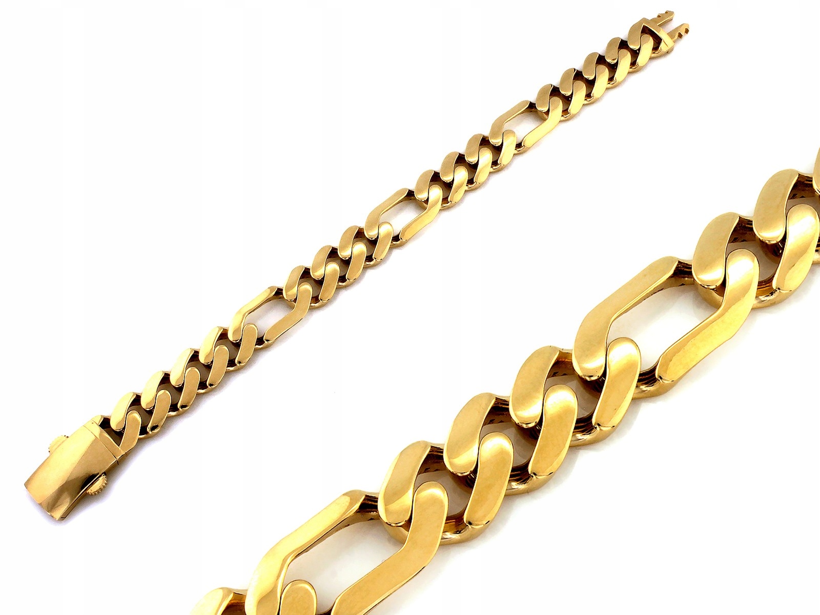 Pánský náramek Figaro řetízkový zlato 585 14k 21.5g velikost 21