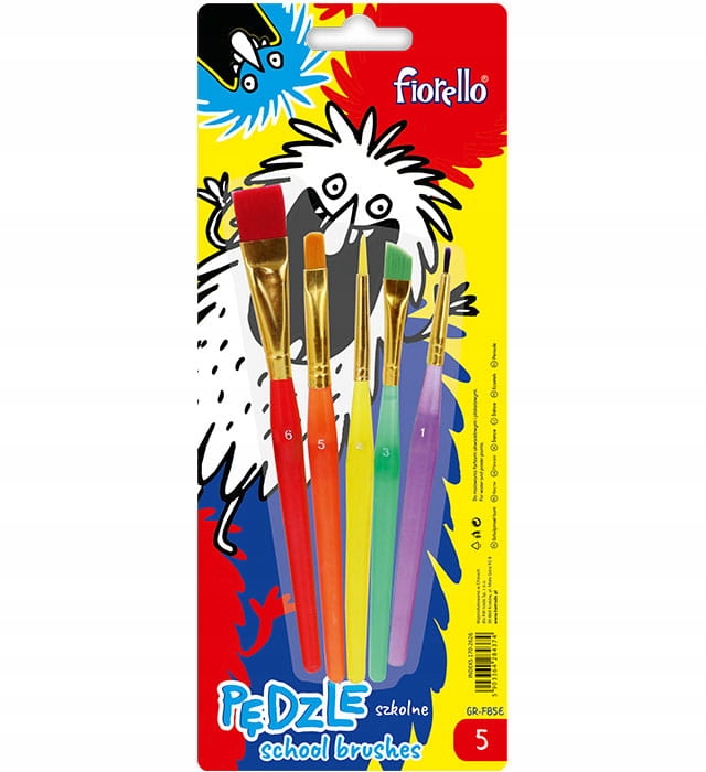 

Zestaw Pędzli Pędzle Fiorello 5szt MIX