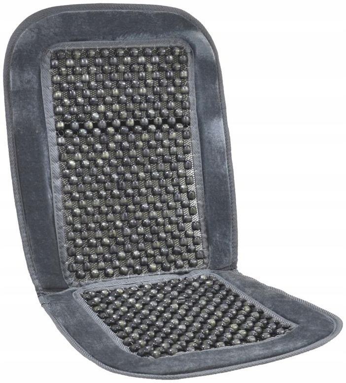Pokrowiec Mata Koraliki Koralikowa Na Siedzenia Fotel Do Auta Szara Masaż