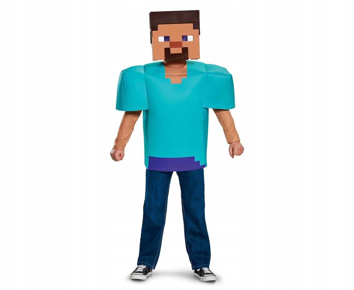 

Strój Kostium Steve Minecraft Przebranie 7-8 lat