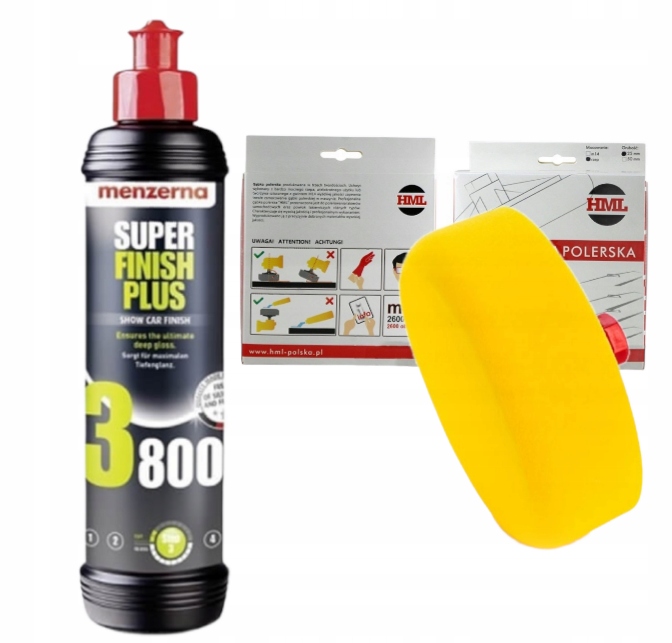 

Menzerna Sfp 3800 Pasta Polerska 250ml, Gąbka,pad