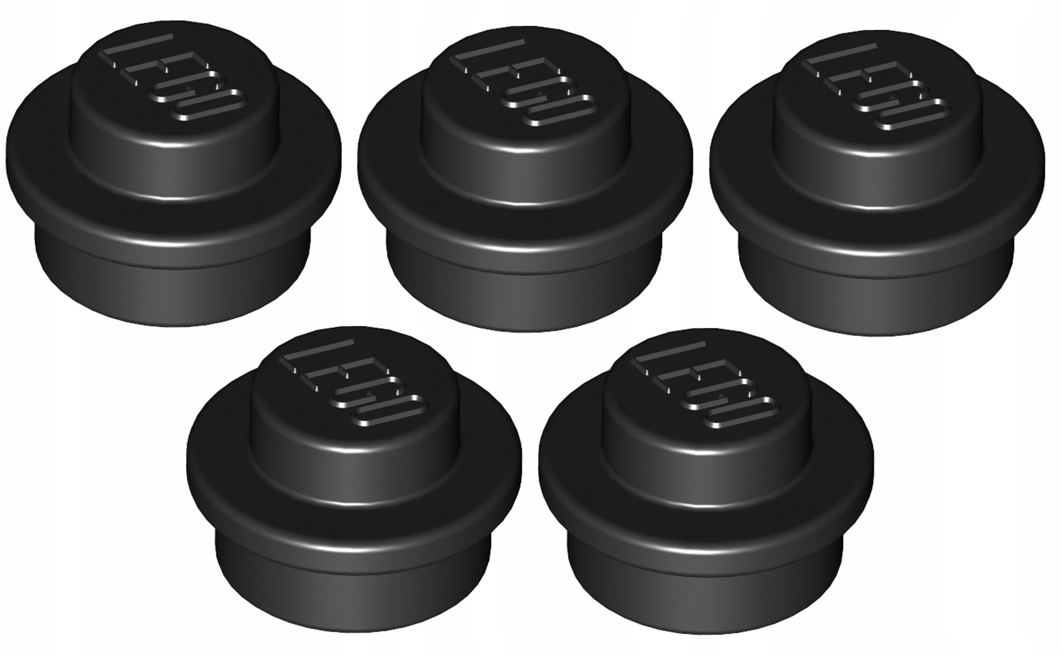

Lego Płytka 1x1 Czarna/Black (4073/614126) 5szt