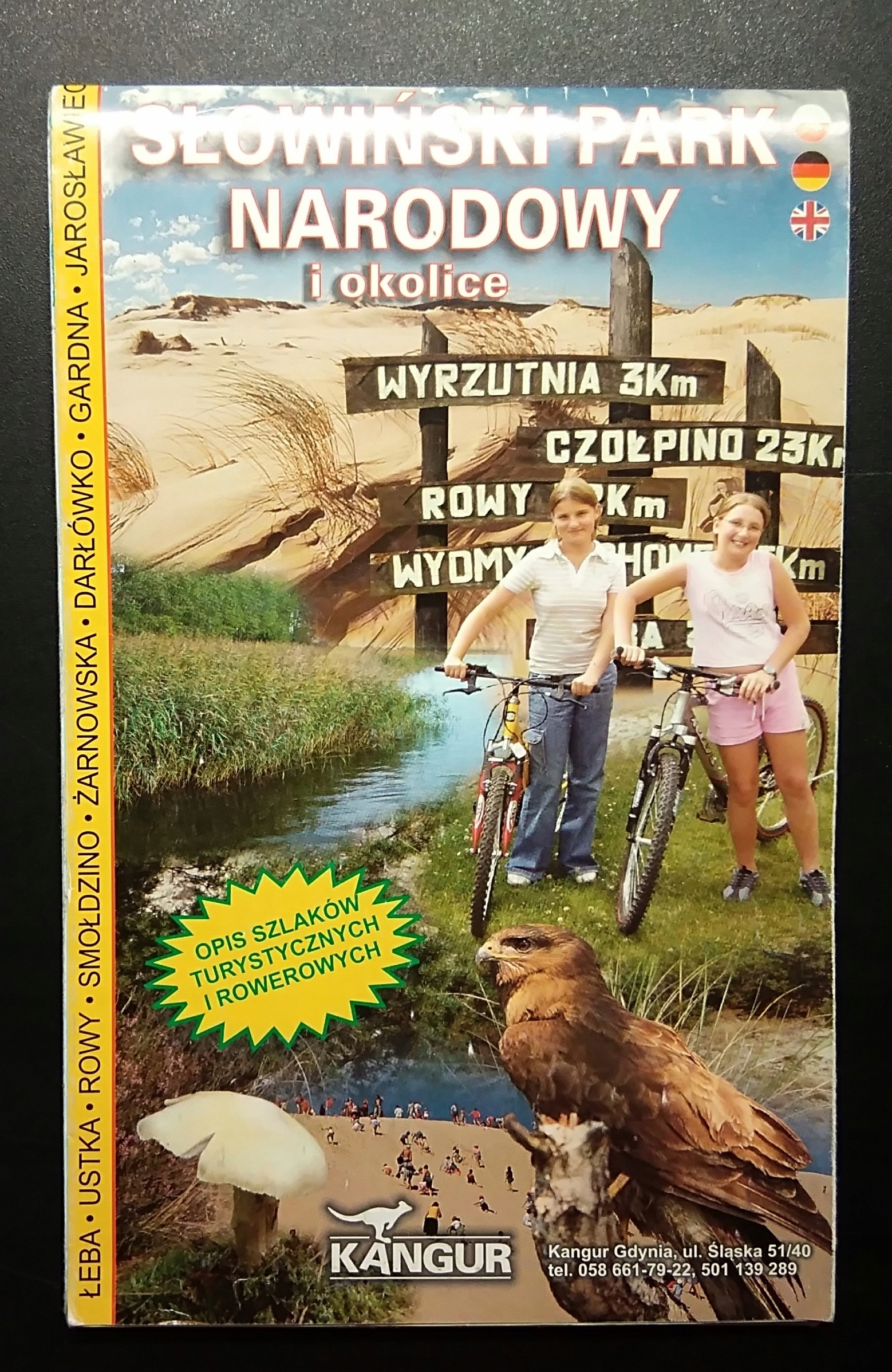 SŁOWIŃSKI PARK NARODOWY mapa plan Ustka Łeba Rowy