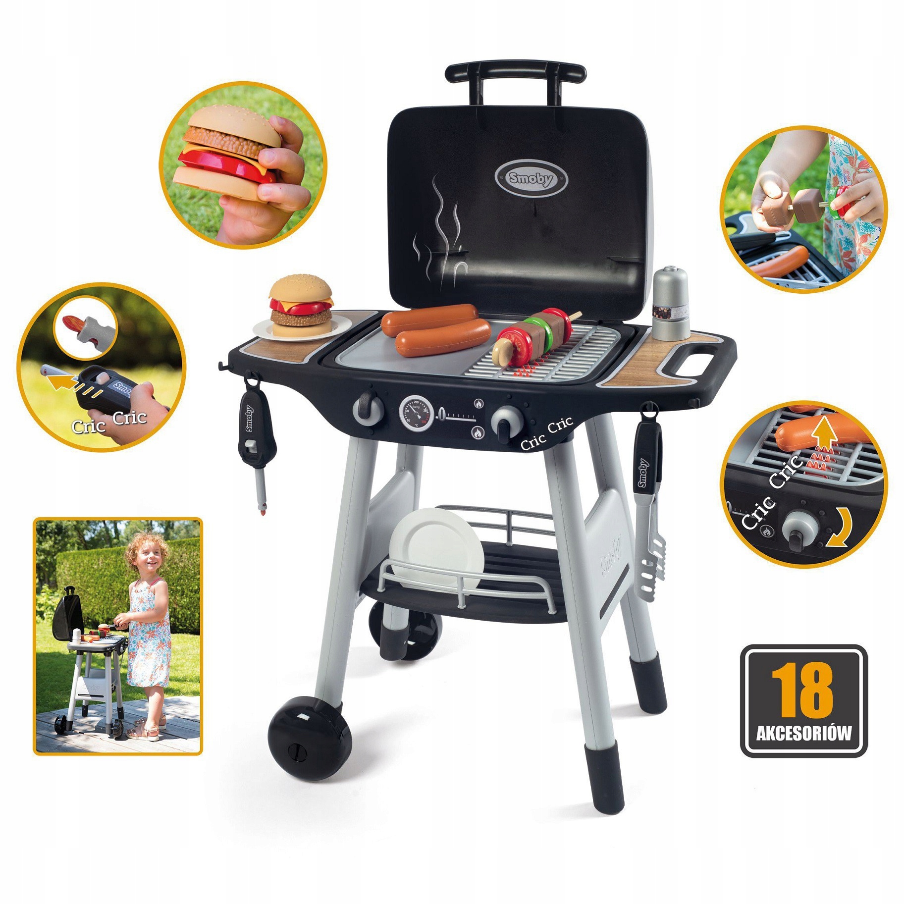 

Smoby Grill Ogrodowy dla dzieci Barbecue akcesoria