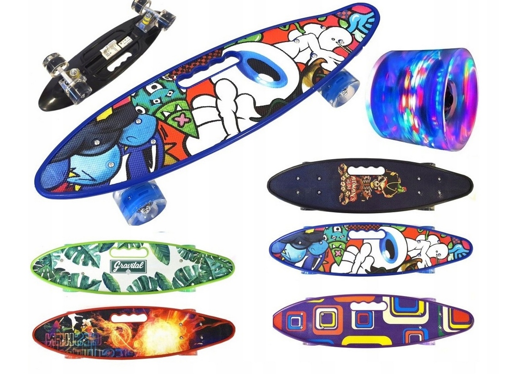 DESKOROLKA FISZKA KLASYCZNA ŚWIECĄCE KOŁA LED DESK Marka Azaris