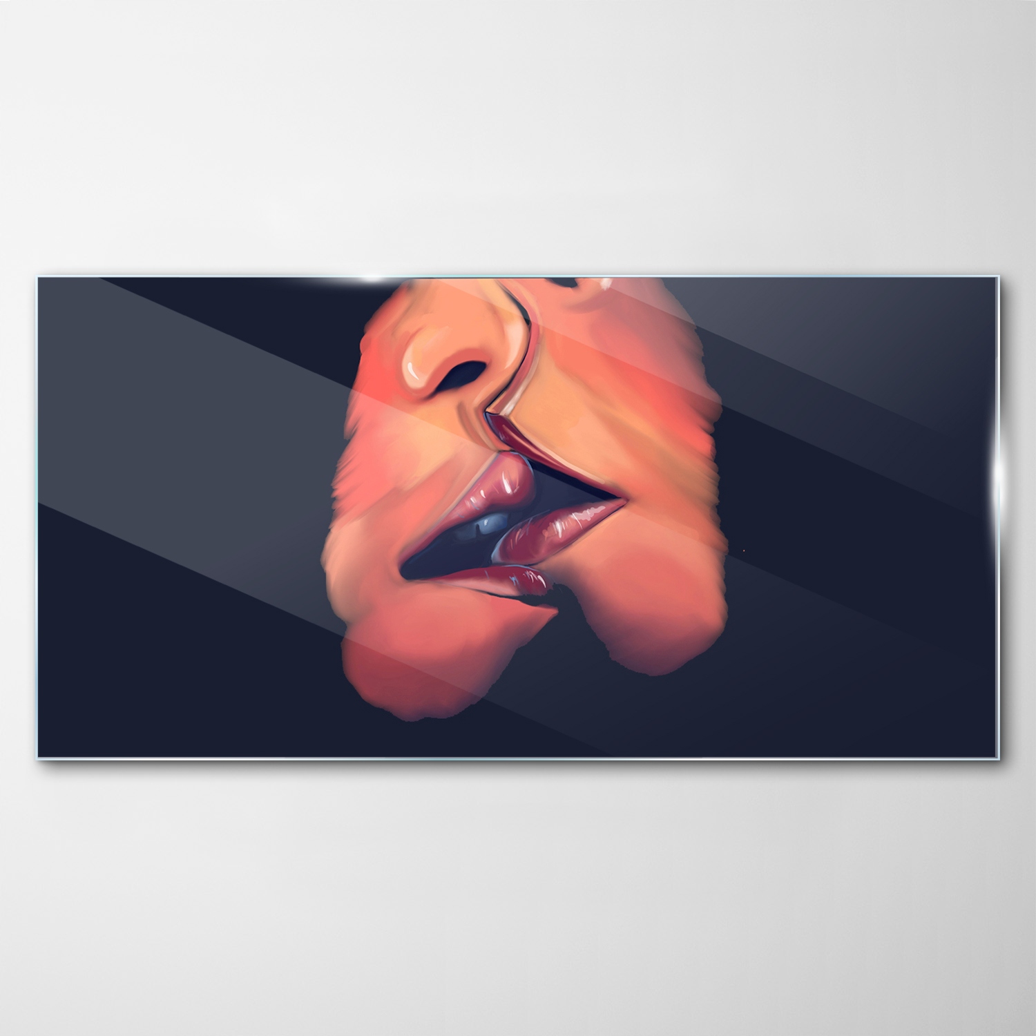 

Obraz Szklany Dekor Całujące się Kobiety 140x70