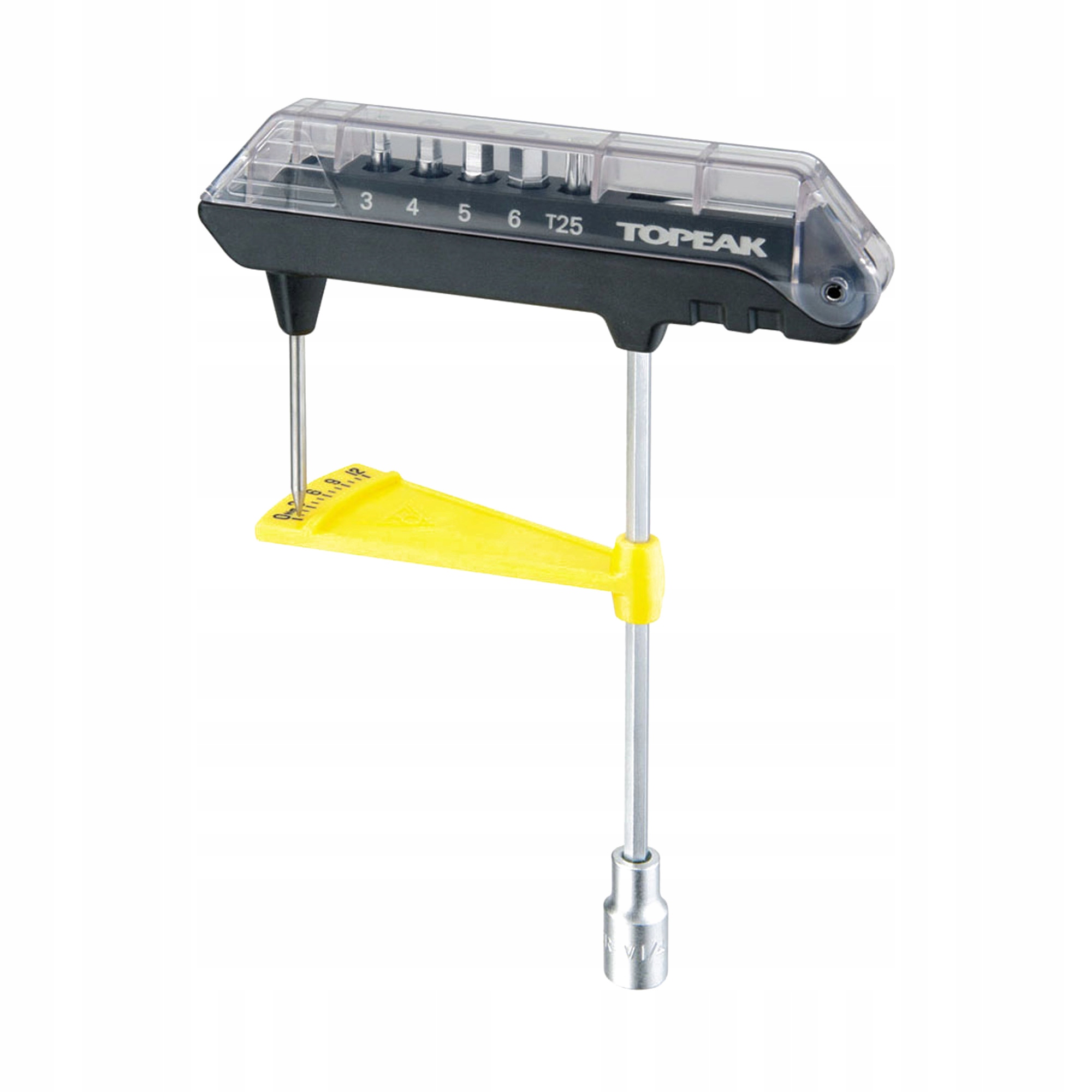 Topeak Prepstation Combotorq klucz dynamometryczny 3-12 Nm Bity