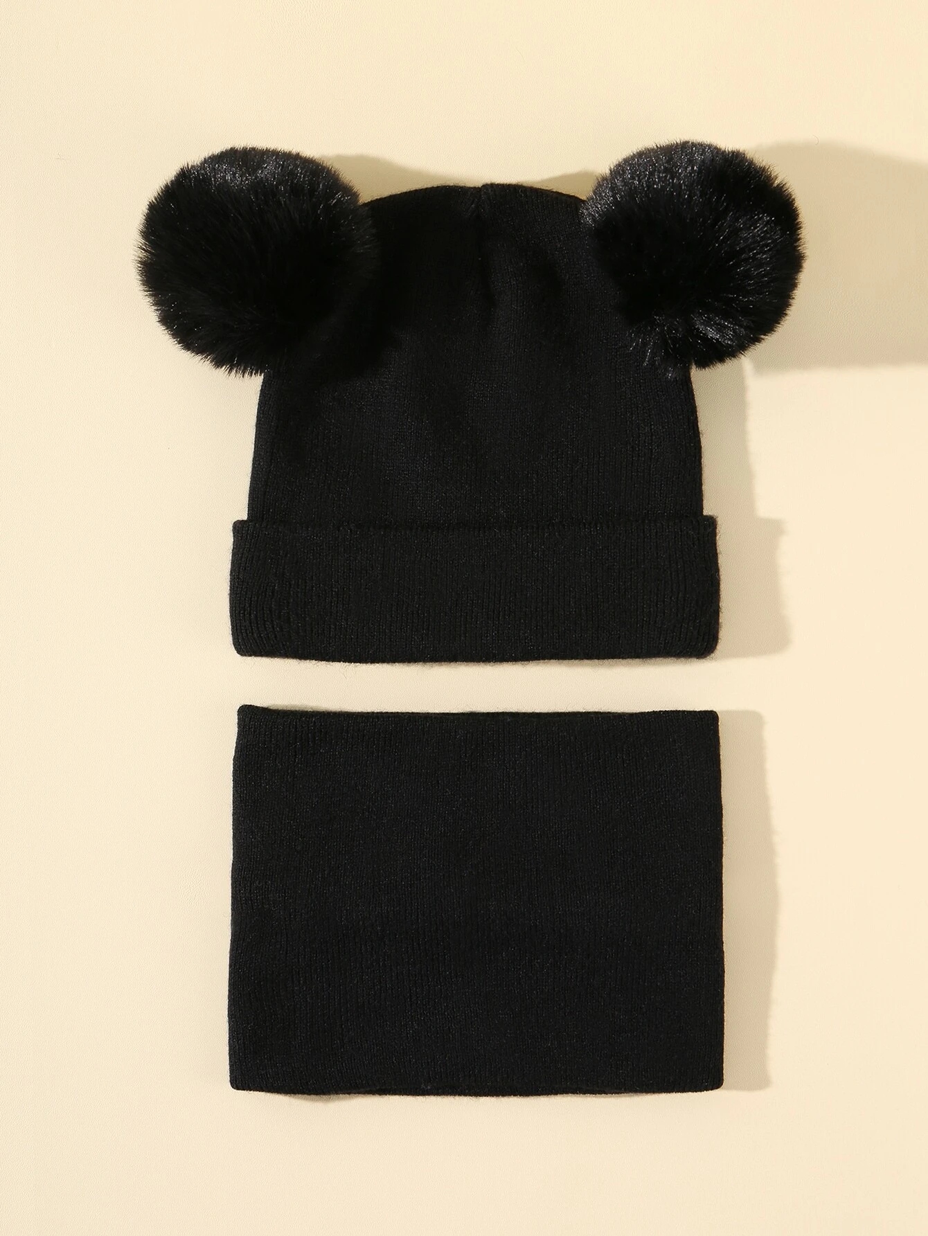 Czapka Komin Dziecięcy Komplet Jesień Zima 32-46cm Marka Inna marka