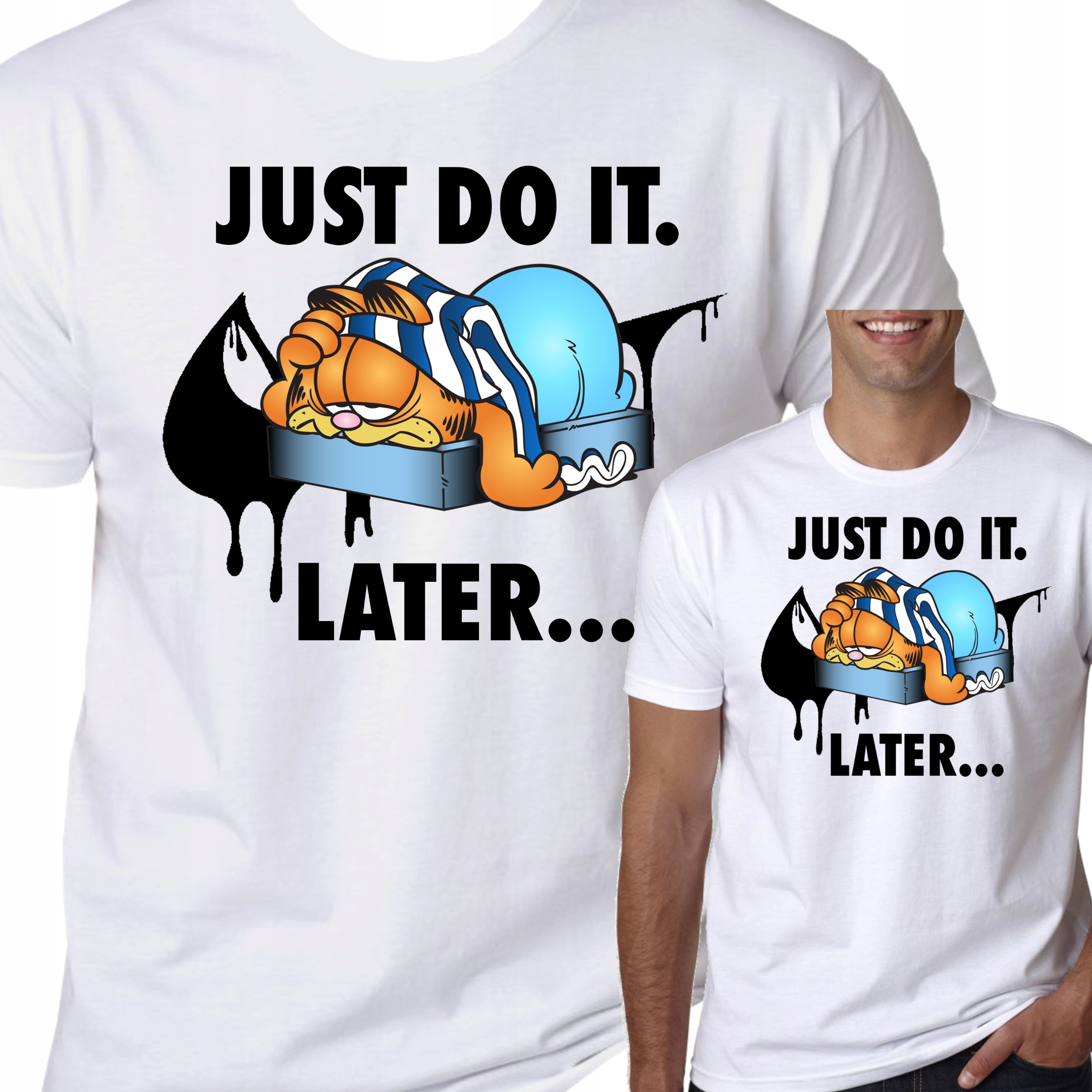 

T-Shirt Koszulka Garfield Just Do It L 0771