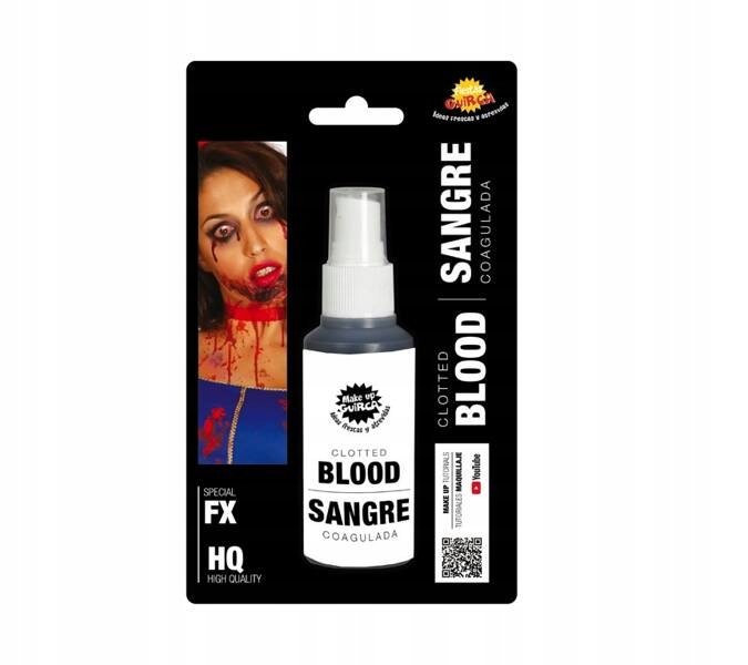 SZTUCZNA KREW 60 ML Z ATOMIZEREM HALLOWEEN Typ krew