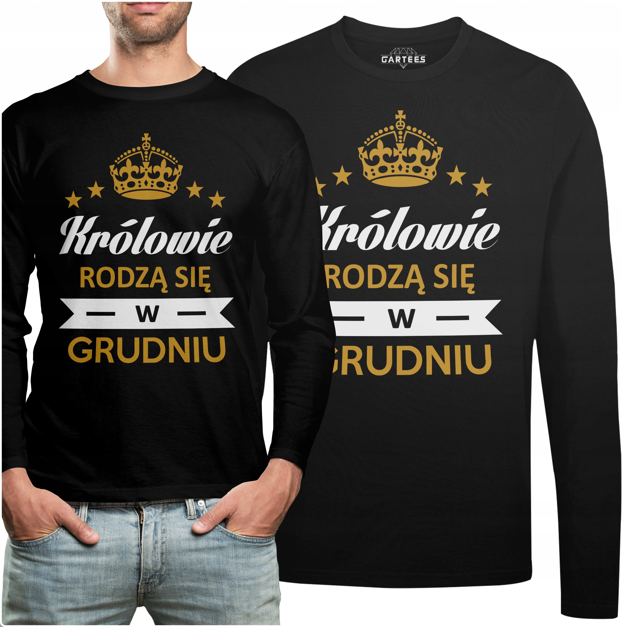 

Koszulka Long Napis Królowie Rodzą Się W Grudniu