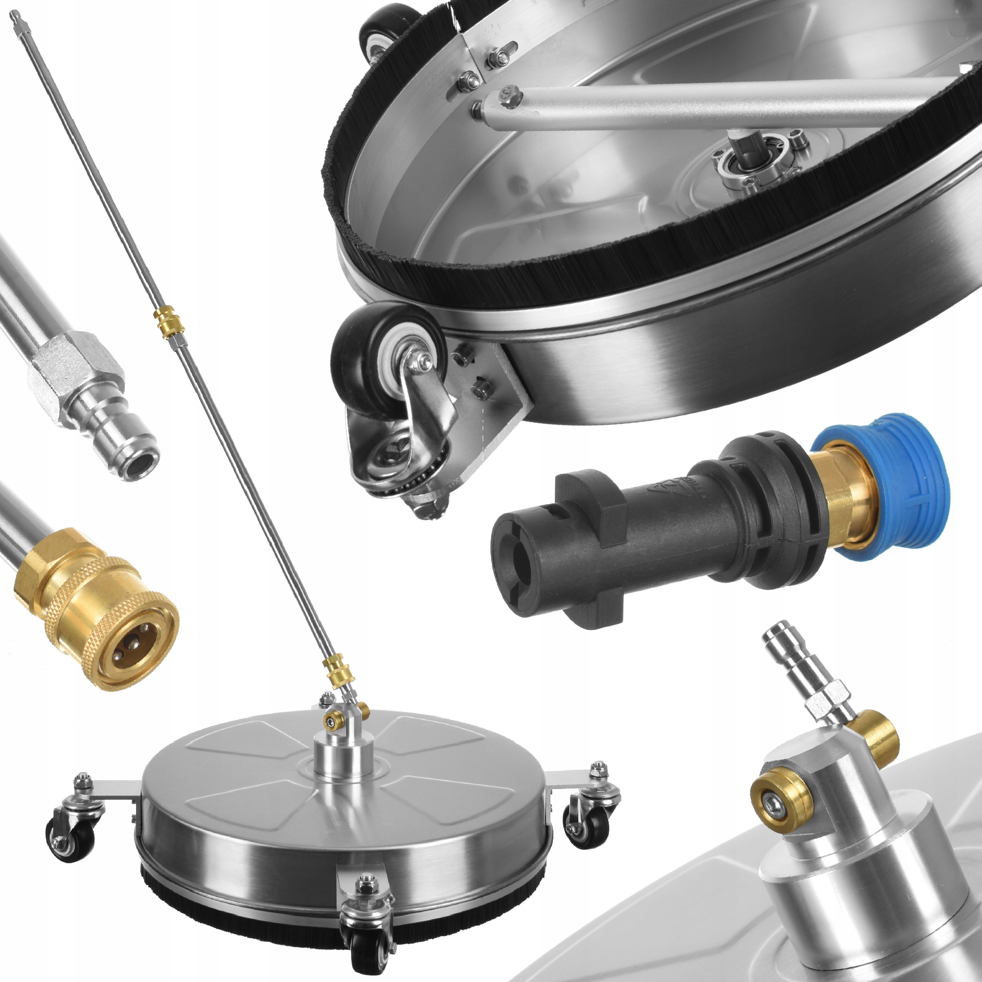 Szczotka do mycia kostki tarasu T-racer 15" 38cm myjki Karcher Seria K2-K7