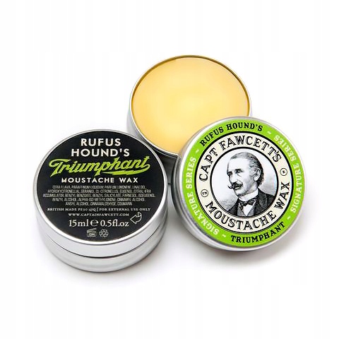 CAPTAIN FAWCETT Wosk do Stylizacji Wąsów MOCNY Triumphant Wax 15ml Stan opakowania oryginalne