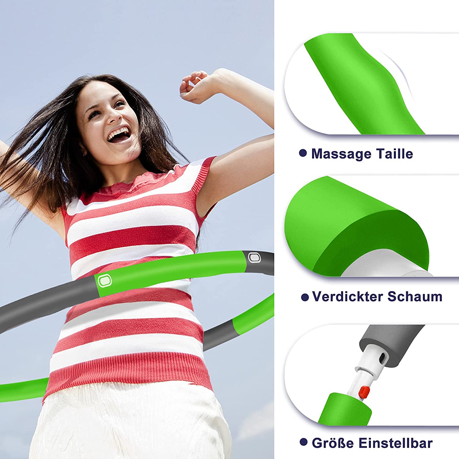 ODCHUDZAJĄCE HULAHOP SKŁADANE MASAŻ + miarką EAN (GTIN) 5903039726833