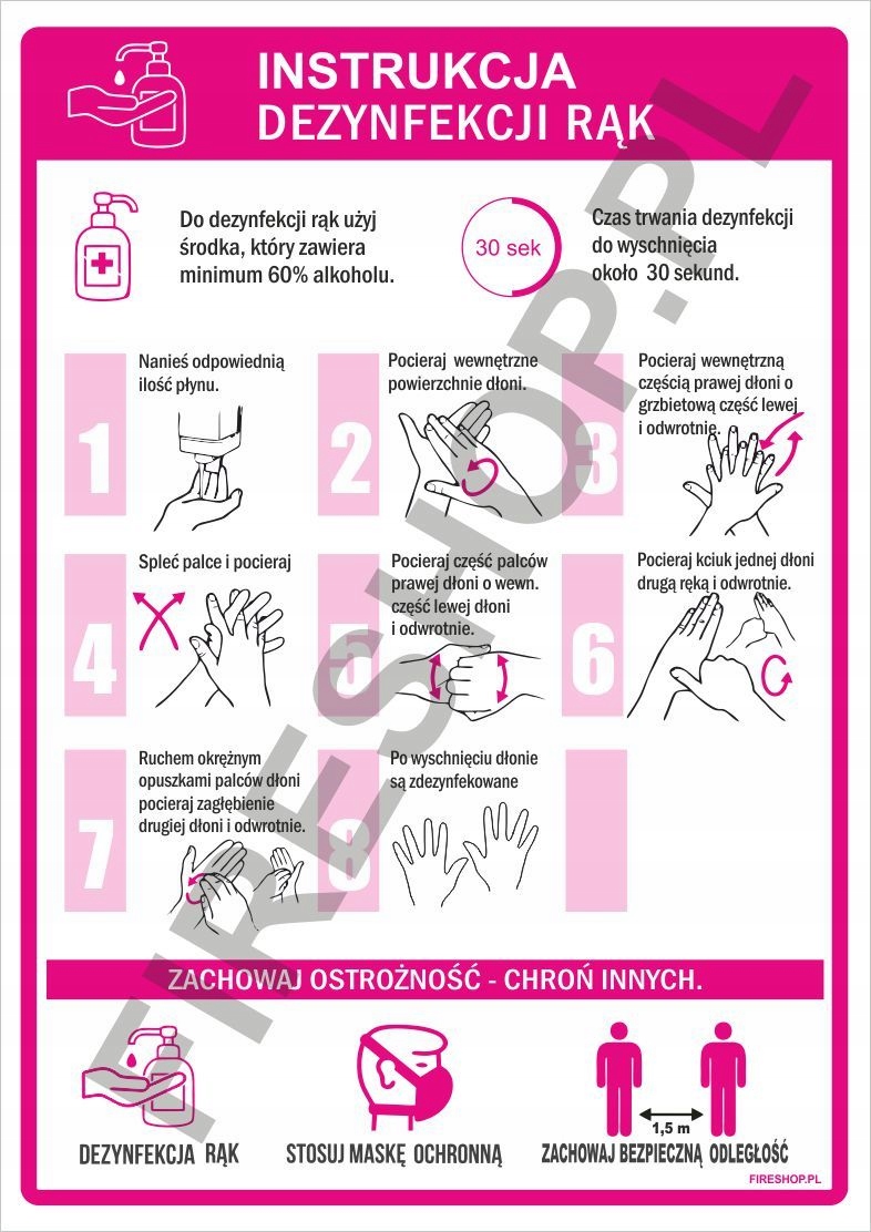 

Instrukcja dezynfekcji rąk mydłem A5 Lam