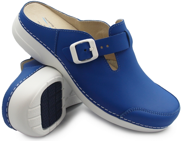 Dámské Nazouváky do práce Nursing Care Noruega Electric Blue 38