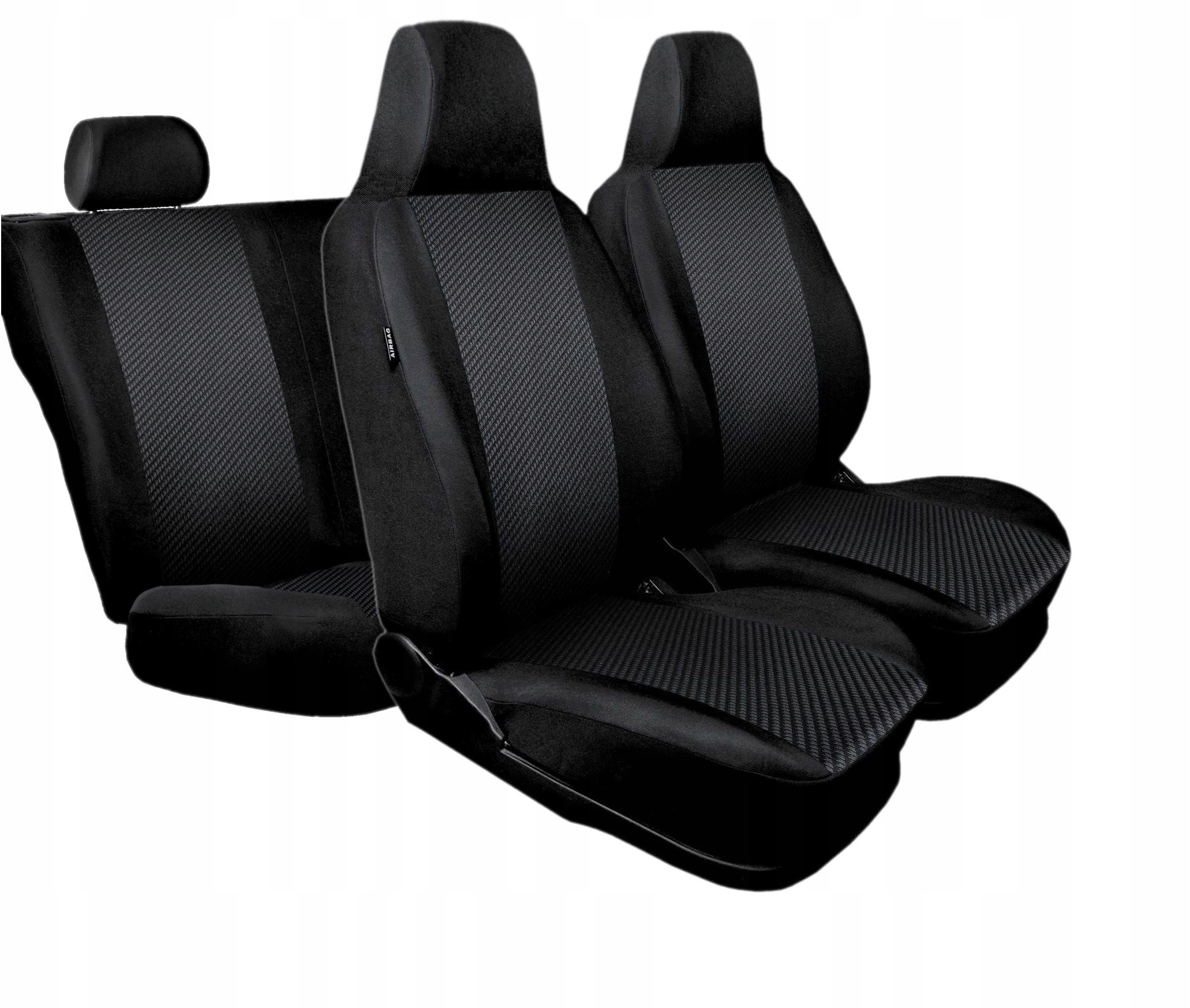 TOYOTA AYGO OD 2005-2014r POKROWCE FOTELE LOTNICZE TYŁ W CAŁOŚCI