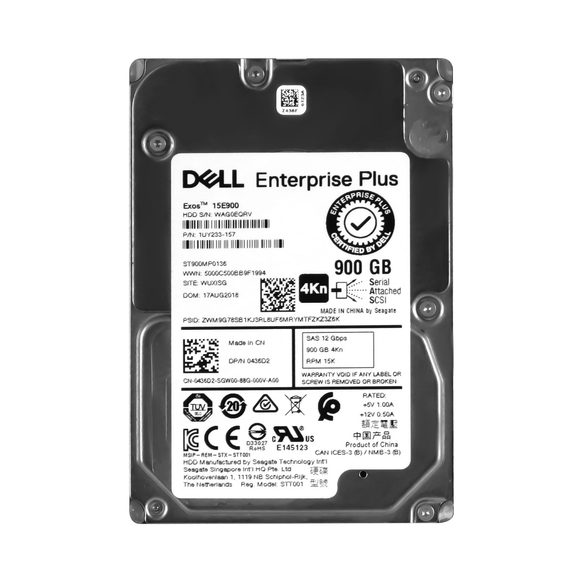 Dell 0436D2 900GB 15K 256MB SAS-3 2.5'' ST900MP0136