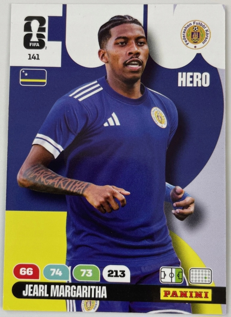 2026 Panini World Cup Jearl Margaritha Curacao Nr 141 Hero /ec