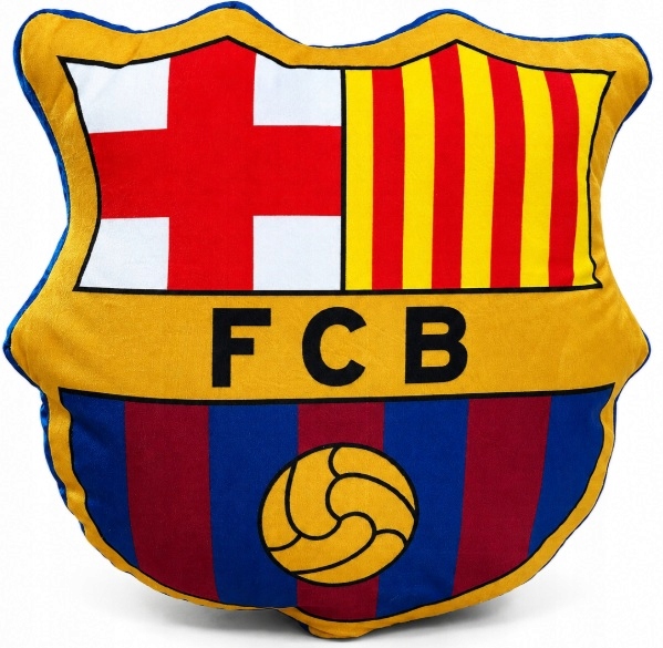 Fc Barcelona Licencjonowana Poduszka Kształtka Barca Herb