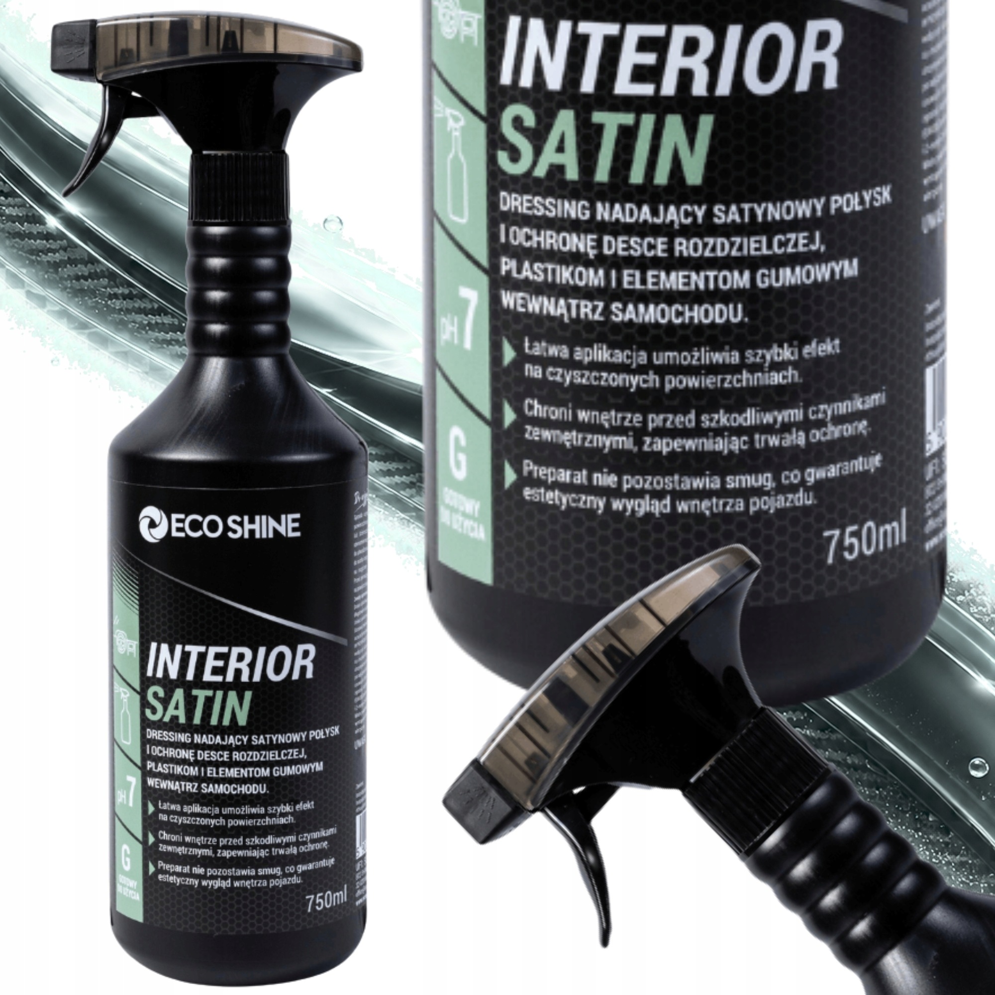 Eco Shine Interior Satin 750 ml – Dressing do Kokpitu i Plastików