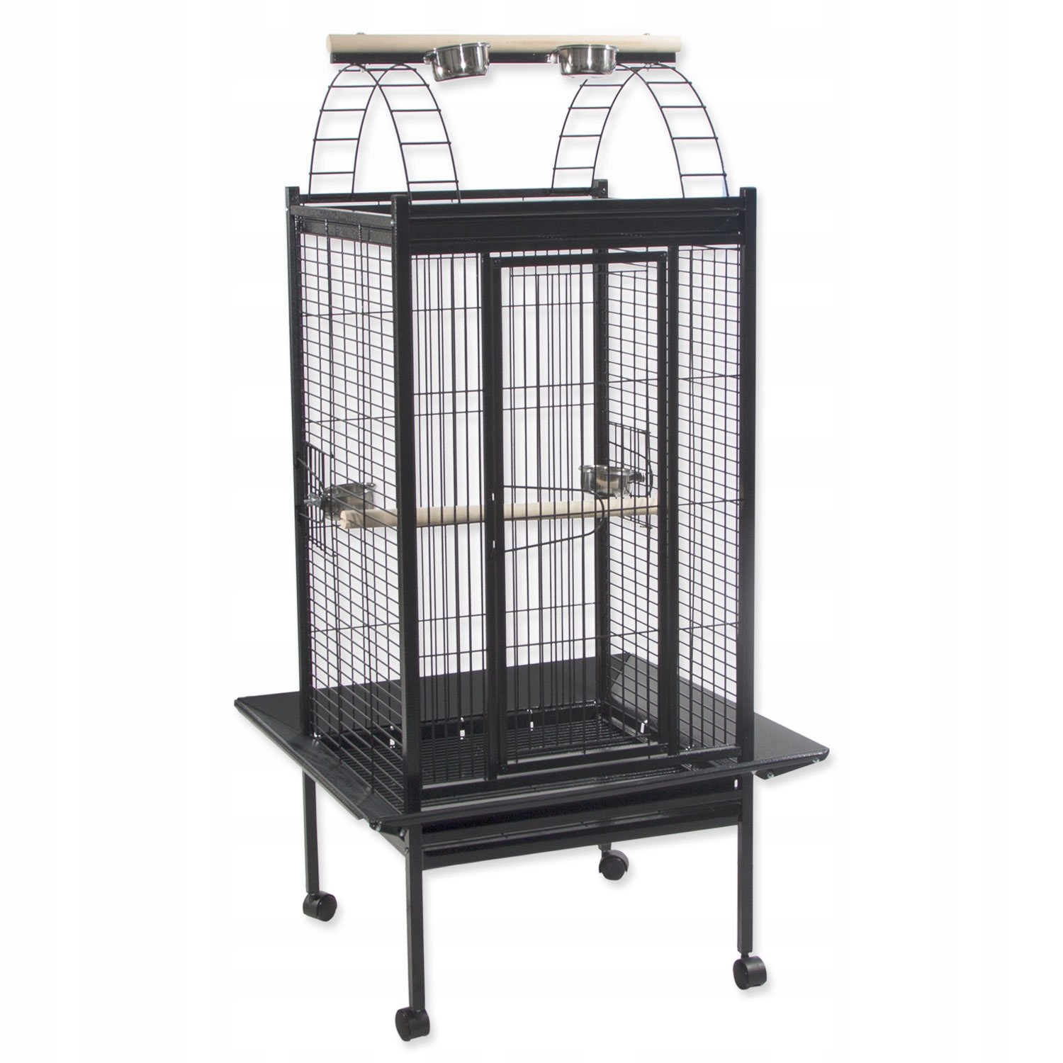 Levně Voliéra Bird Jewel Viktorie tm. šedá 76,5x76,5x160,5cm