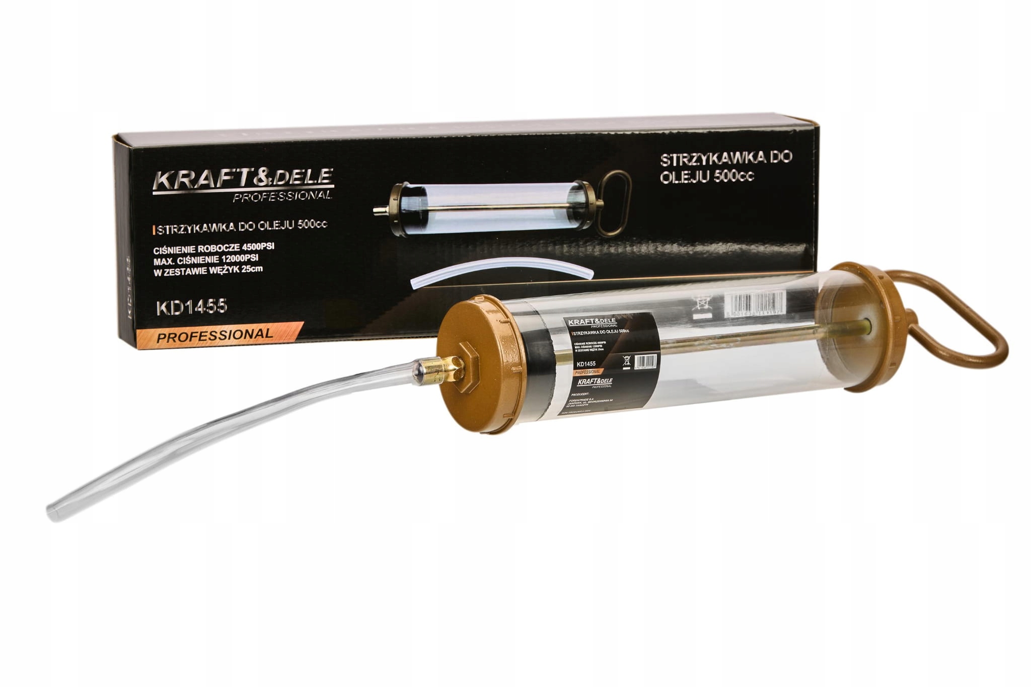 KD1455 KRAFT&DELE eļļas sūkšanas šļirce