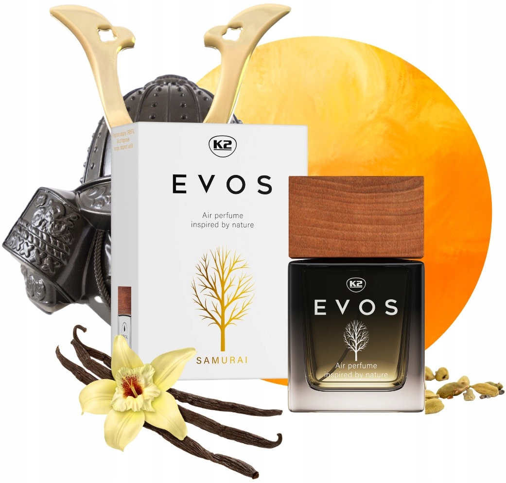 K2 EVOS SAMURAI flakon 50ml perfumy do auta zapach